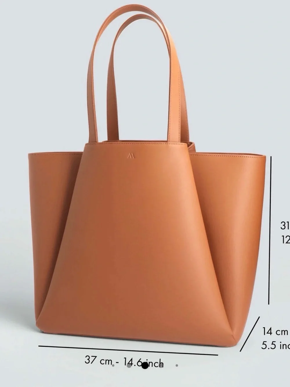 KAAI Pyramid Tote Bag - Cognac